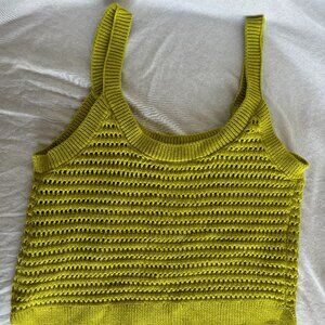 Abercrombie & Fitch Lime Green Crochet Scoopneck Tank NEW without Tags - Size XS